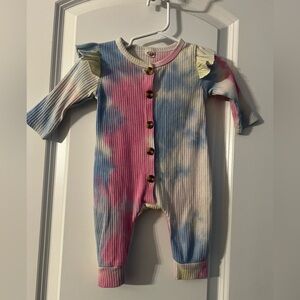 SHEIN Colorful Tie-Dye Kids Bodysuit